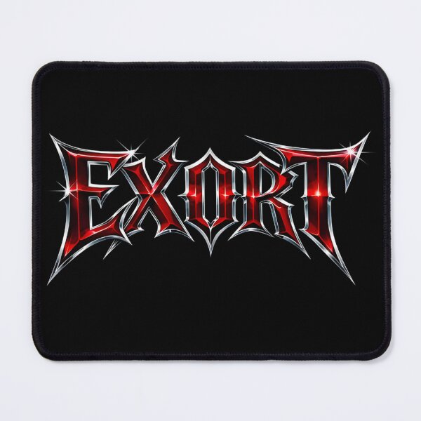 Item preview, Exort Chrome Gothic Logo Sharp Metallic Typography Dark Streetwear Design designed and sold by Peac7e.