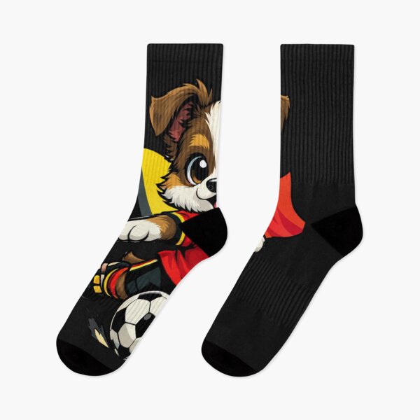 Item preview, Belgium Puppy Soccer Player Dog Football Fan designed and sold by Tsugraf Designs.