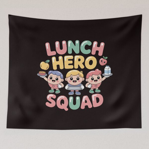 Item preview, School Lunch Hero – Funny Lunch Hero Squad Crew Apparel designed and sold by Redgiant87x.