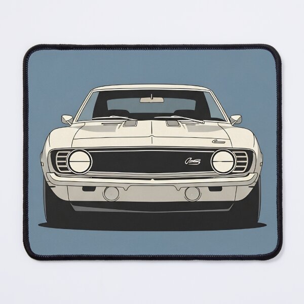 Item preview, 1969 Chevrolet Camaro RS Muscle Car Vintage Postage Stamp Art designed and sold by Motorline44.