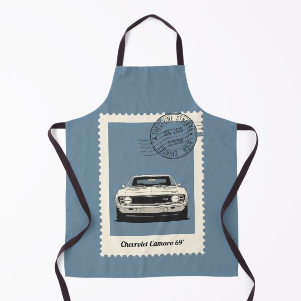 Item preview, 1969 Chevrolet Camaro RS Muscle Car Vintage Postage Stamp Art designed and sold by Motorline44.