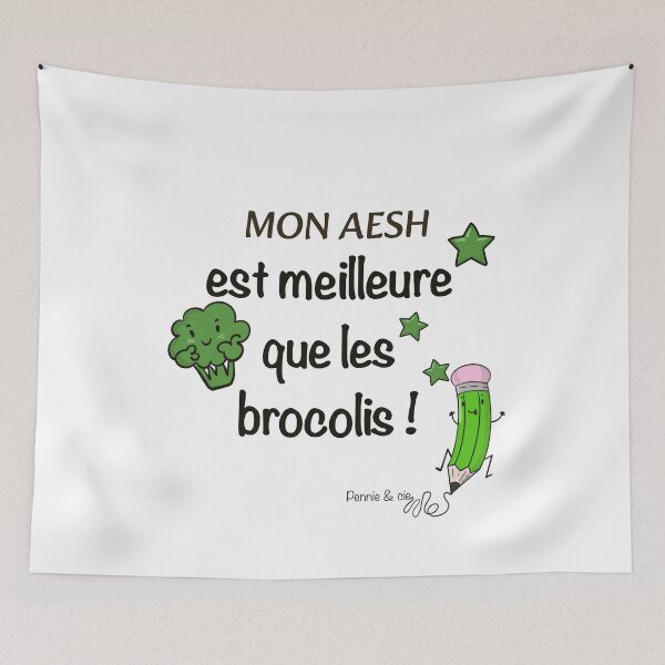 Item preview, My AESH is better than broccoli – funny gift idea to thank my child's AESH designed and sold by Pennie & cie.