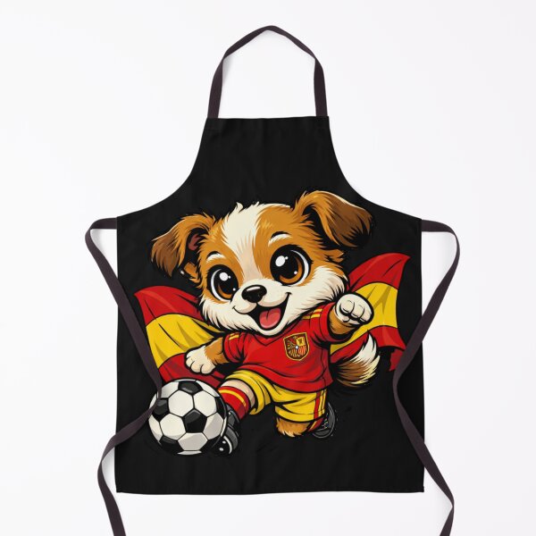 Item preview, Cute Spanish Soccer Dog Fan Puppy with Flag designed and sold by Tsugraf Designs.