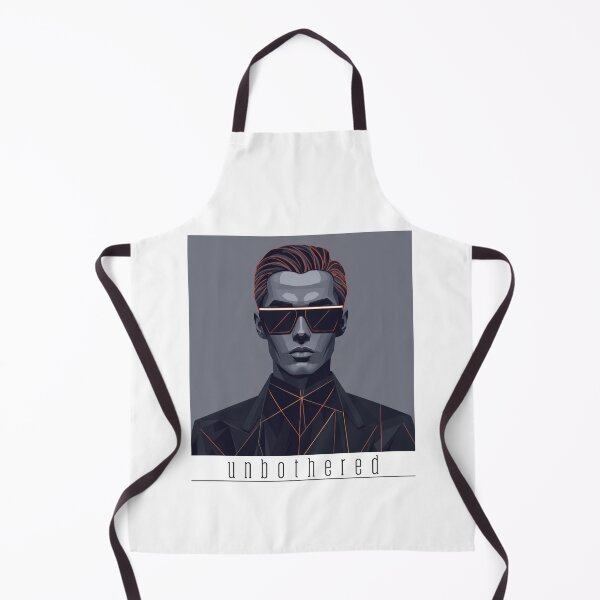 Item preview, Geometric Cyberpunk Man Portrait Low Poly Art Print – Dark Futuristic Fashion Illustration Wall Art designed and sold by Sixième Studio.