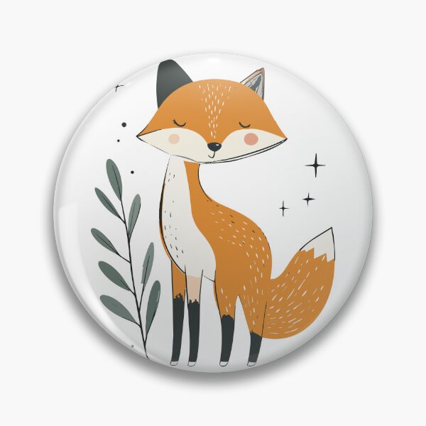 Item preview, Minimalist Cute Sleepy Red Fox Woodland Wall Art designed and sold by BestChoiceService.