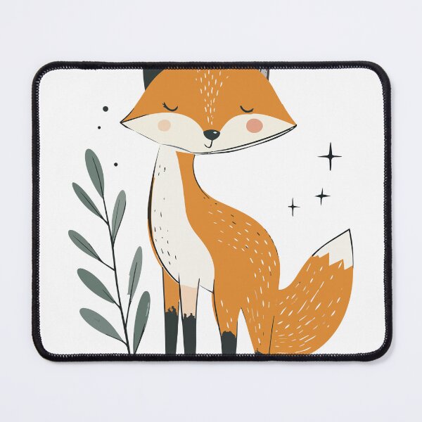 Item preview, Minimalist Cute Sleepy Red Fox Woodland Wall Art designed and sold by BestChoiceService.