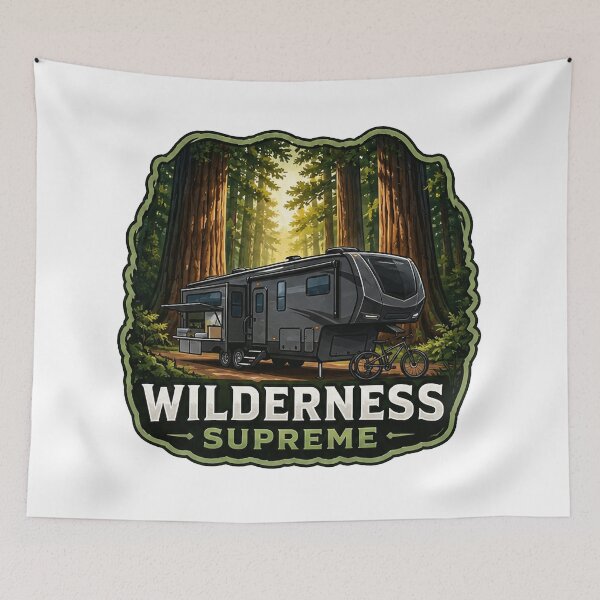 Item preview, Fifthwheel RV Art - Luxury Forest Camping Design designed and sold by SasquatchTrail.