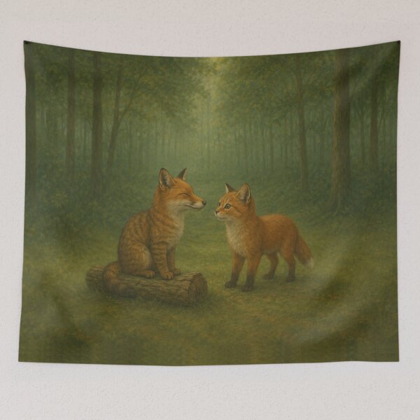Item preview, Fox-Cat Magic Forest  designed and sold by PurrfectWhisper.