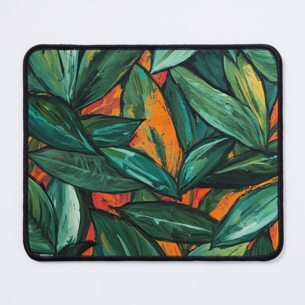 Item preview, Leaves with Orange Background designed and sold by Modern-Tropical.