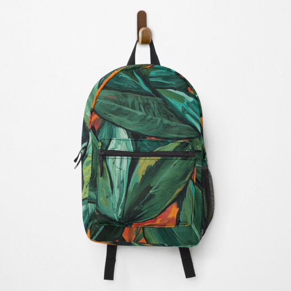 Item preview, Leaves with Orange Background designed and sold by Modern-Tropical.