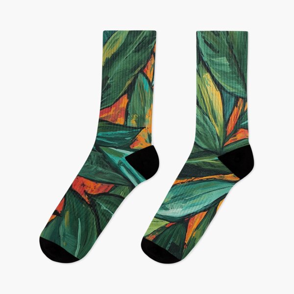 Item preview, Leaves with Orange Background designed and sold by Modern-Tropical.