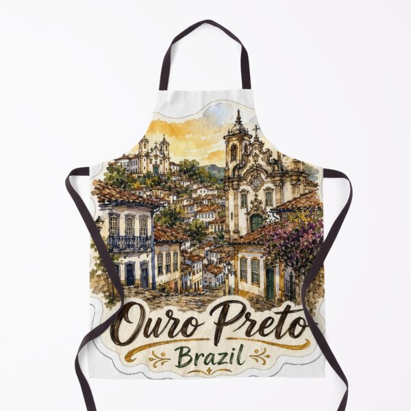 Item preview, Ouro Preto Brazil Colonial Town Travel Sticker designed and sold by Modefissi.