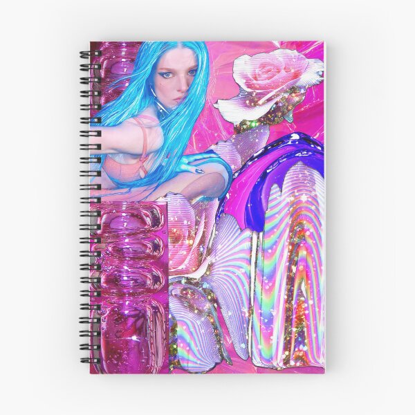 Item preview, The Dreamy Blue: Ethereal Hunter Schafer Portrait in Pink and Blue designed and sold by y2kponyclub.