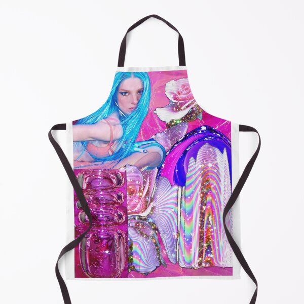 Item preview, The Dreamy Blue: Ethereal Hunter Schafer Portrait in Pink and Blue designed and sold by y2kponyclub.