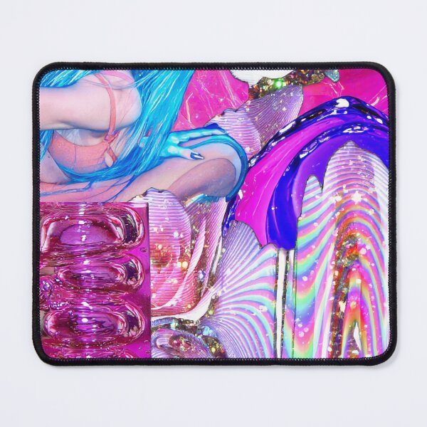Item preview, The Dreamy Blue: Ethereal Hunter Schafer Portrait in Pink and Blue designed and sold by y2kponyclub.