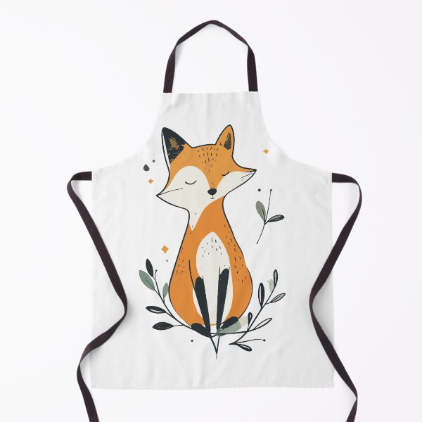 Item preview, Zen Minimalist Red Fox Symmetry Botanical Wall Art designed and sold by BestChoiceService.