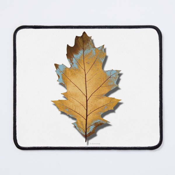 Item preview, Winter Red Northern Oak Leaf Botanical Nature Art designed and sold by Sharon Cummings Art.