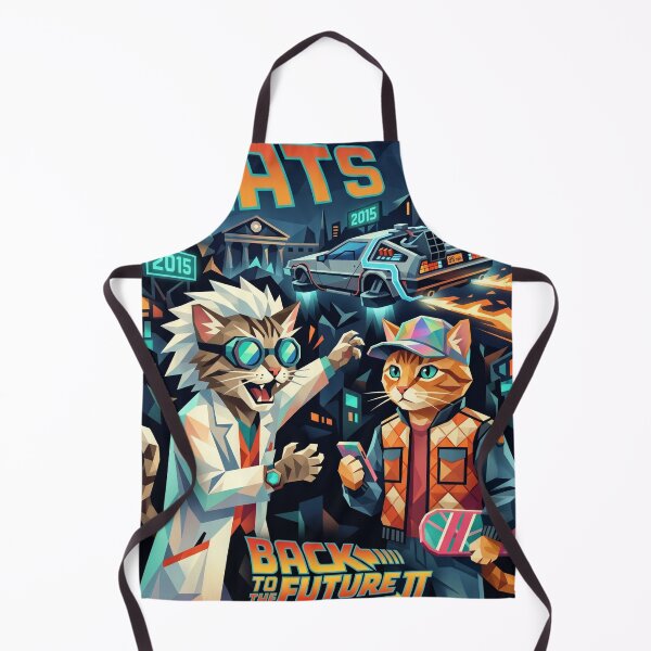 Item preview, Back to the Future II Cats – Retro Futuristic Geometric Art designed and sold by TheCoolCatsMx.