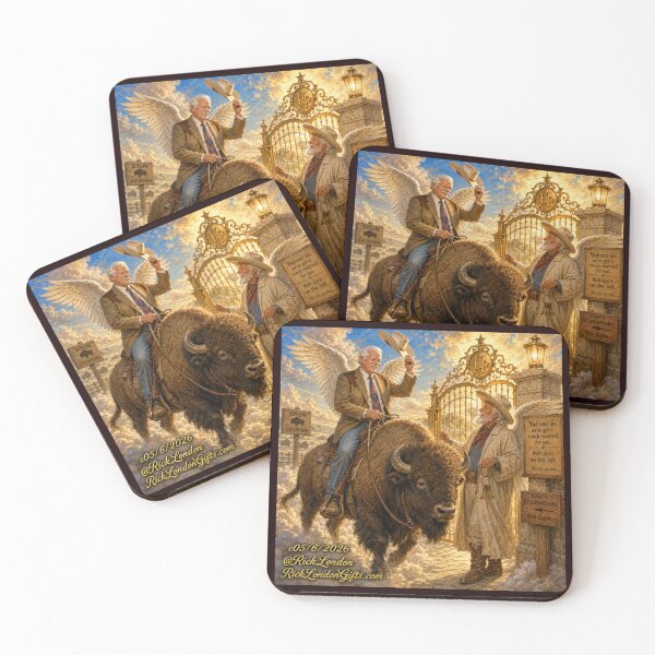 Item preview, Heaven’s Ranch Check‑In — St. Pete’s Western Welcome designed and sold by Rick London Gifts.