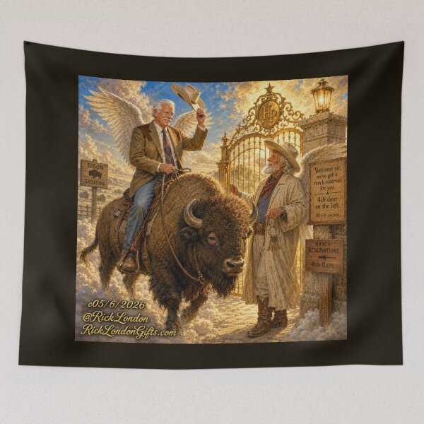 Item preview, Heaven’s Ranch Check‑In — St. Pete’s Western Welcome designed and sold by Rick London Gifts.