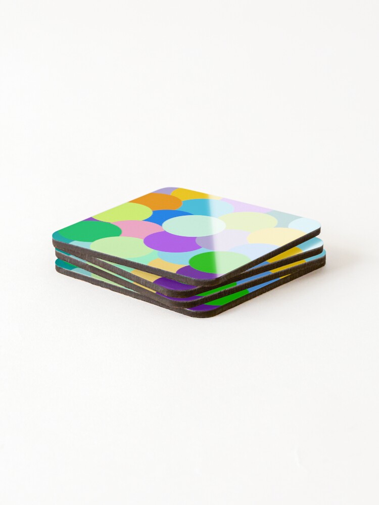 Thumbnail 4 of 5, Coasters (Set of 4), Overlapping circles designed and sold by RACHELDF.