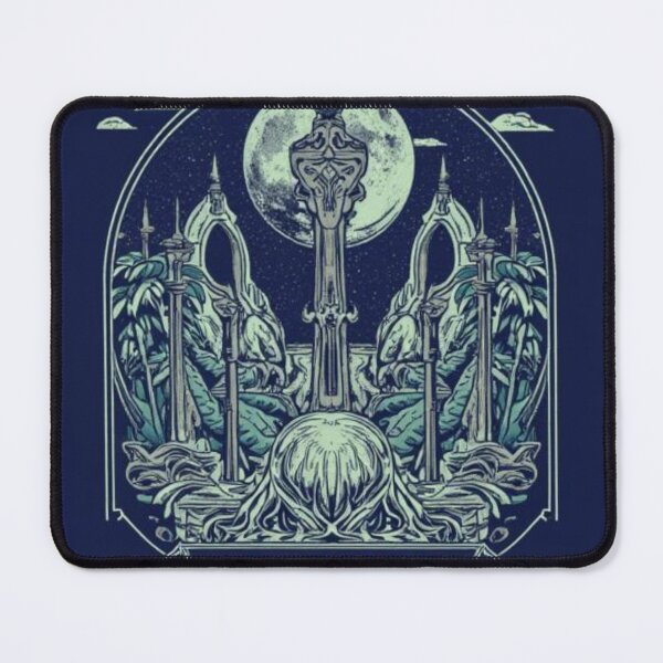 Item preview, Vintage Mystical The Moon Tarot Card Illustration designed and sold by MoonAndMossStudio.