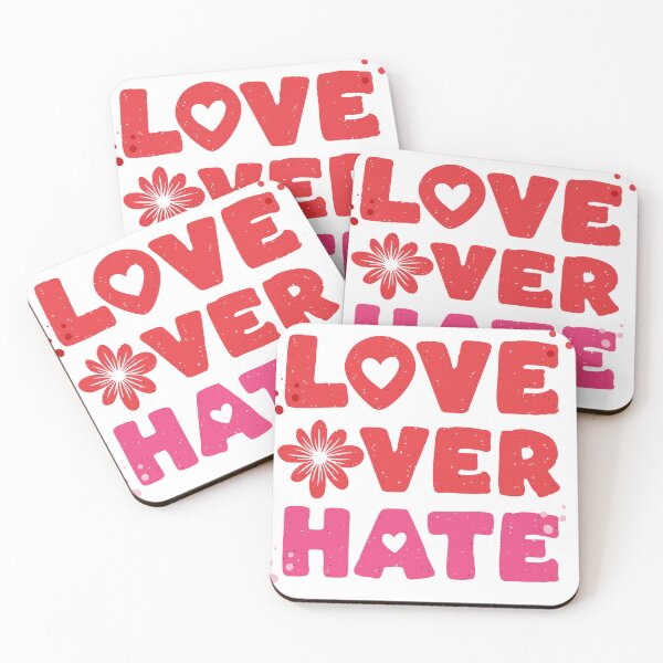 Item preview, Love Over Hate – Bold Handwritten Message of Kindness designed and sold by ryanstevenw.