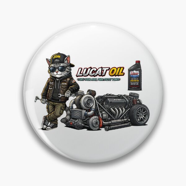 Item preview, Funny Mechanic Cat - Lucat Oil Performance Tuning designed and sold by abdosArts1.