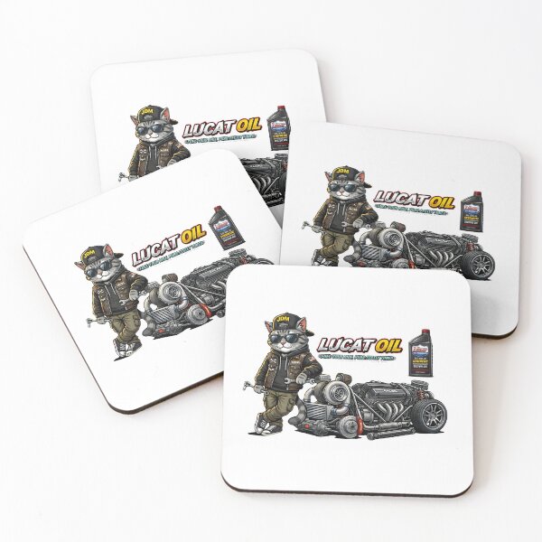 Item preview, Funny Mechanic Cat - Lucat Oil Performance Tuning designed and sold by abdosArts1.