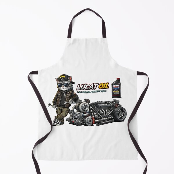 Item preview, Funny Mechanic Cat - Lucat Oil Performance Tuning designed and sold by abdosArts1.
