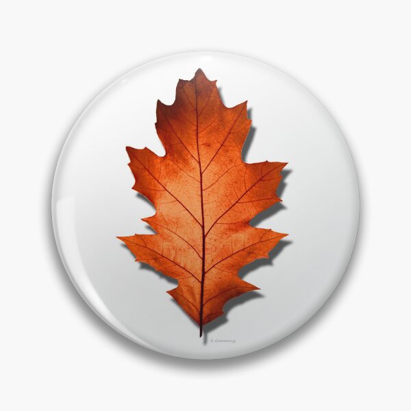 Item preview, Fall Autumn Red Northern Oak Leaf Botanical Nature Art designed and sold by Sharon Cummings Art.