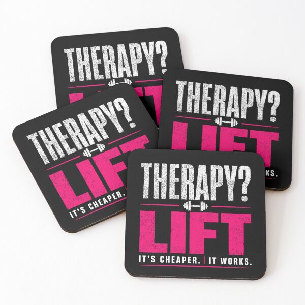 Item preview, Therapy? Lift Gym Motivation Shirt designed and sold by StoryInCode.