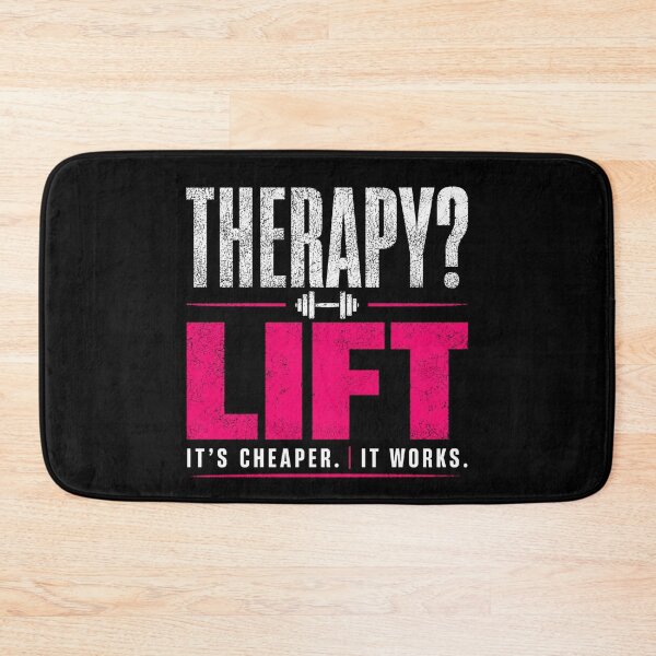 Item preview, Therapy? Lift Gym Motivation Shirt designed and sold by StoryInCode.