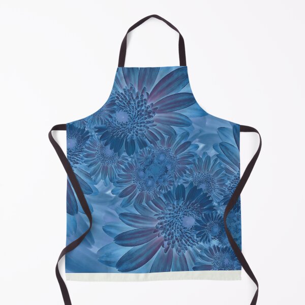 Item preview, Fractal Bloom Symphony – Abstract Mums in Blue designed and sold by Photo Decor Company LLC.