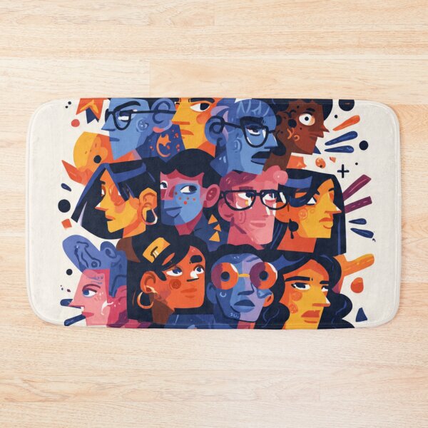 Aperçu de l'œuvre Visages de collage créée et vendue par AwesomeDigiShop.