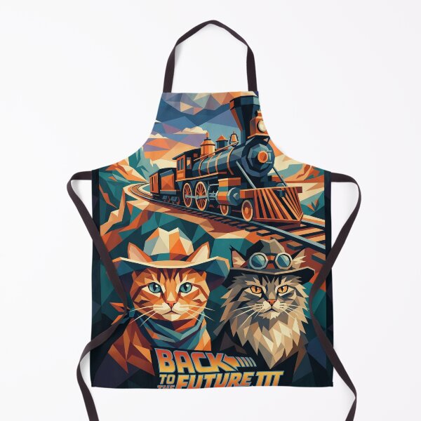 Item preview, Back to the Future III Cats – Wild West Geometric Art designed and sold by TheCoolCatsMx.