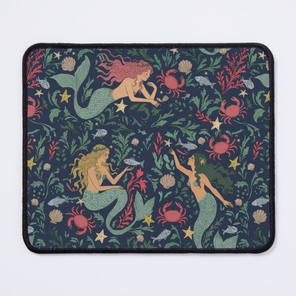 Item preview, Vintage Mermaids in the Ocean – Blue designed and sold by dmitterhofer.