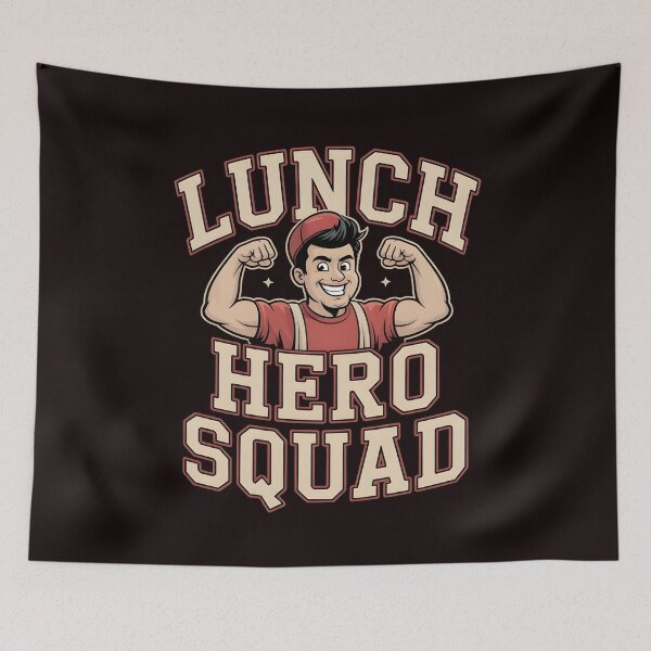 Item preview, School Lunch Hero Apparel – Lunch Hero Squad School Crew Style designed and sold by Redgiant87x.