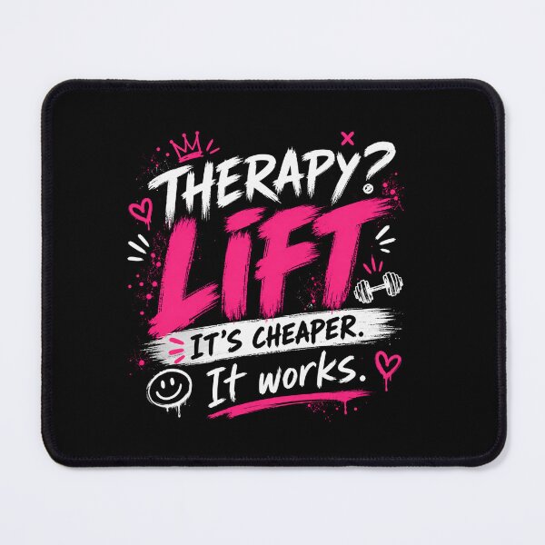Item preview, Therapy? Lift Funny Gym Meme Shirt designed and sold by StoryInCode.