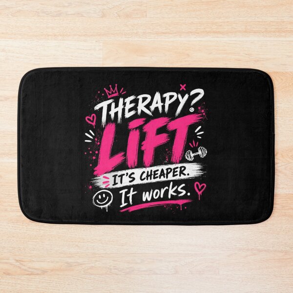 Item preview, Therapy? Lift Funny Gym Meme Shirt designed and sold by StoryInCode.