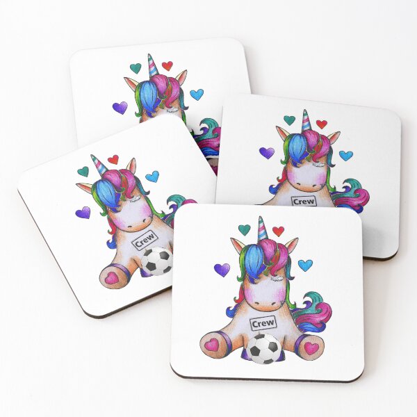 Item preview, Unicorn Rainbow Crew Football designed and sold by MT-Wunderland .