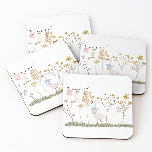 Item preview, Cottagecore goose laundry day designed and sold by InkRiot Studios.
