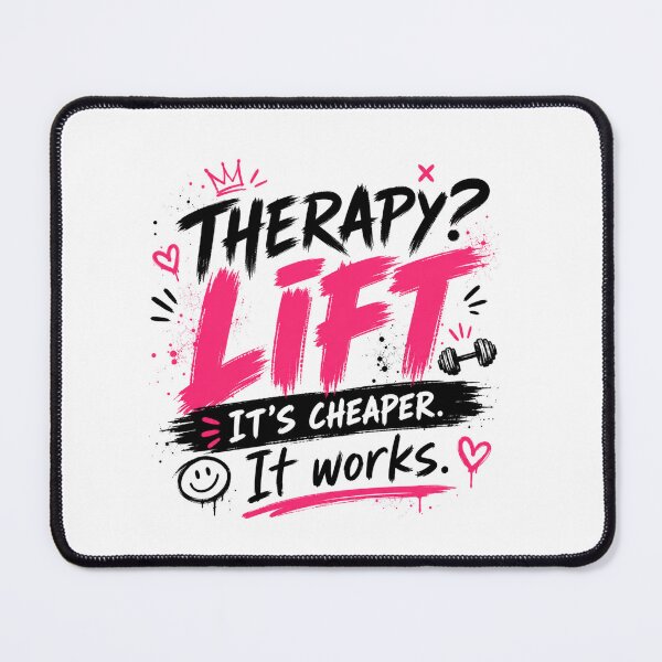 Item preview, Therapy? Lift Funny Gym Meme Shirt designed and sold by StoryInCode.