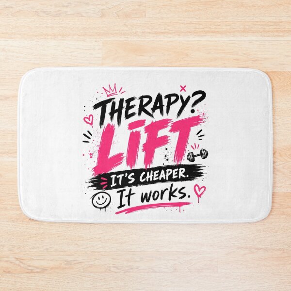 Item preview, Therapy? Lift Funny Gym Meme Shirt designed and sold by StoryInCode.