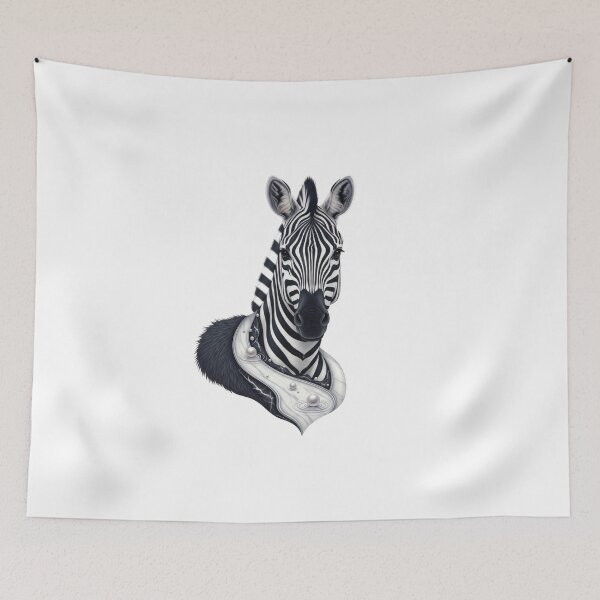 Item preview, Regal Zebra Marble Pearl Collar designed and sold by AbanoubStore.