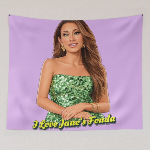 Item preview, “I Love Jane’s Fonda” RHORI Inspired Glam Quote Art | Reality TV Fan Design designed and sold by SimplyJasper.