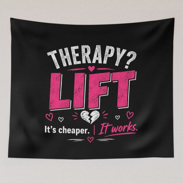 Item preview, Therapy? Lift Gym Girl Attitude Shirt designed and sold by StoryInCode.
