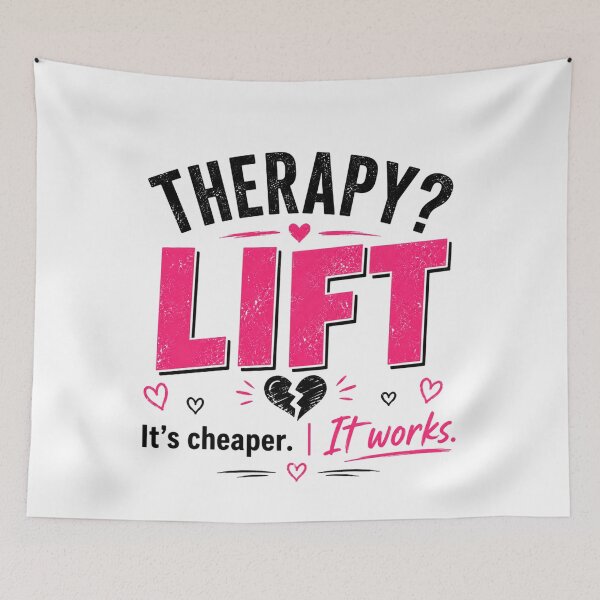 Item preview, Therapy? Lift Gym Girl Attitude Shirt designed and sold by StoryInCode.