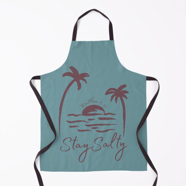 Item preview, Stay Salty Matthew 5 13 Bible Verse Christian Beach Lover Palm Tree Sun Waves designed and sold by Forevermore.