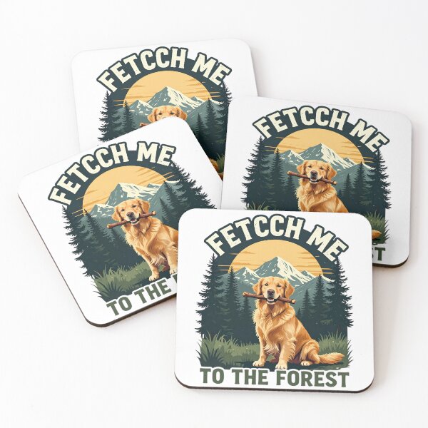 Item preview, Outdoor Dog Retriever Forest Fetch Me designed and sold by CutOutIdols.